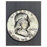 1963 D Franklin Silver Half Dollar