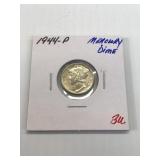 1944 P BU Silver Mercury dime