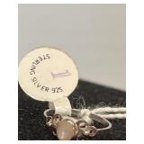 Mother of Pearl Youth Ring Size 1+ Marked .925