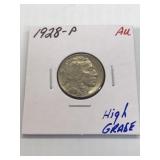 1928 P High grade Buffalo nickel