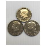 1971-S, 72-S, 73-S PF JFK Halfs