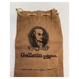 Gallatin National Bank Cloth Coin Bags