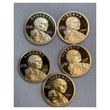 01,03,04,07 proof native american dollar