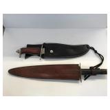 2 Bowie style knives