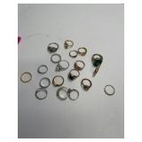Various Rings lot of 18