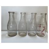 4 Milk Bottles