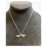 18"Necklace with Dragonfly Pendant