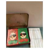 Coca Cola Playing Cards in Metal Box w/ Score Pad