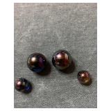 4-Rainbow Metallic (Iridescent) Colored 2 Shooters