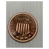 The American Bison 1 Ounce Copper Round