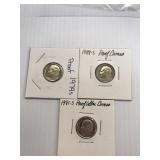 1979-S, 1988-S,1991-S PF Roosevelt Dimes