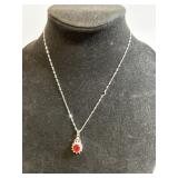 18" Necklace with Pendant Marked .925