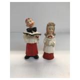 boy and girl choir figurines, japan