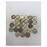 27 Roosevelt Silver Dimes