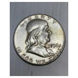 1958 Franklin Silver Half Dollar