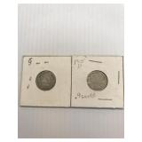 1913,1915 D German silver 1/2 mark