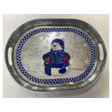 Snowman Tin Tray