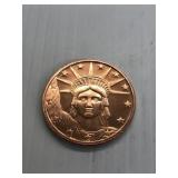 Statue of Liberty 1oz Copper Round
