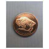 Buffalo 1oz Copper Round