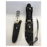2 knives w/sheaths-1 Rambo style knife
