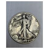 1944 S Walking Liberty Silver Half Dollar