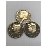 1994-S, 95-S, 96-S PF JFK Halves