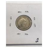 1938 Columbia silver 10 cents