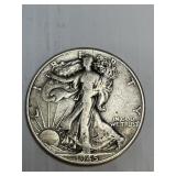 1945 Walking Liberty Silver Half Dollar