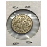 1942S Netherlands East Indies 1/10 silver golden