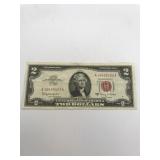 1963 A $2 Red seal XF/AU