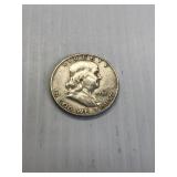 1951 D  Franklin Silver Half Dollar