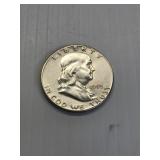1953 S  Franklin Silver Half Dollar