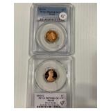 2013-S PR69 D Cam & 2020-S Pegs PR 70 Red Lincoln