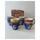 Sango Sweet Shoppe Christmas Set of 4 Mugs