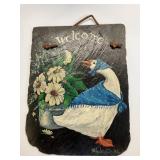 Painted Gease picture on slate