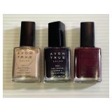 AVON Lot of 3 True Color / Gel Finish Nail Polishe