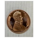 Lincoln 1 Ounce Copper Round