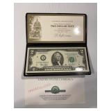 US Military Exchange Uncirulated 2 Dollar Bill
