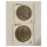 1971 -P, 1974 -P Ike Dollar
