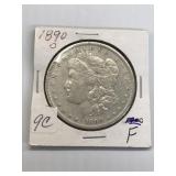 1890-O Morgan Silver Dollar