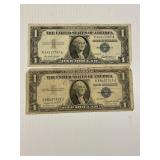 1935 1957 Silver Cert x2