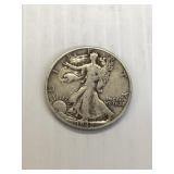 1942 D Walking Liberty Silver Half Dollar
