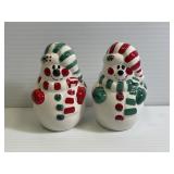 Snow Man Salt & Pepper Shaker Set