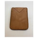 Handmade leather card holder