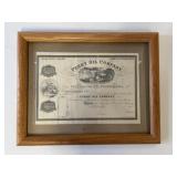 Perry Oil Company Blank Shore Framed