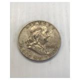 1962 D  Franklin Silver Half Dollar