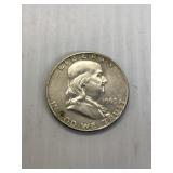 1963 D  Franklin Silver Half Dollar