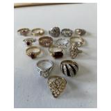 Various Rings Lot of 15