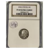 2004-S NGC Proof 69 Cameo Silver Dime
