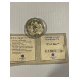 2000 5 Dollar Liberia Civil War Gettysburg Coin